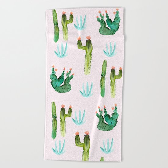 A Couple of Cacti Beach Towel