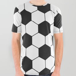 Soccer ball pattern All Over Graphic Tee