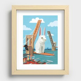 "Brooklyn Bunny" Recessed Framed Print