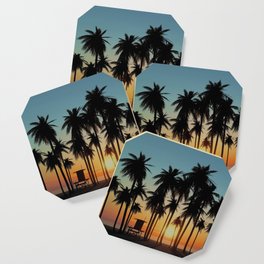 Palm Sunset 3D Coaster