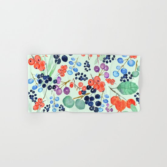 joyful berries Hand & Bath Towel