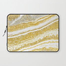 Gold Geode Shimmer Laptop Sleeve
