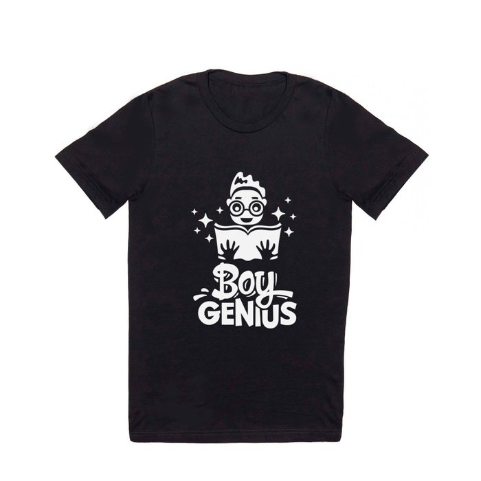 Boy Genius Back To School Kids Cute Quote T Shirt