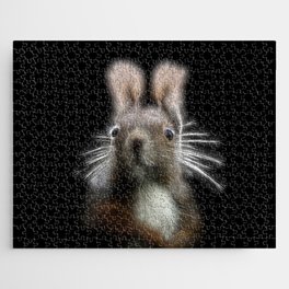 Spiked Red Squirrel Jigsaw Puzzle