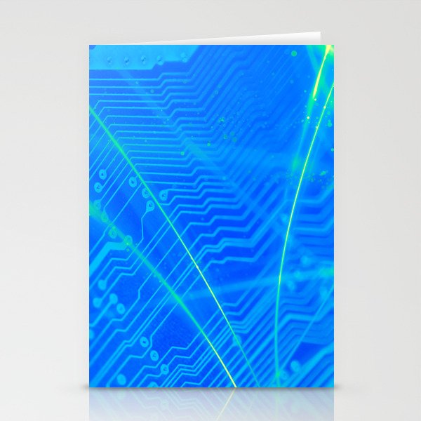Abstract Technology Stationery Cards