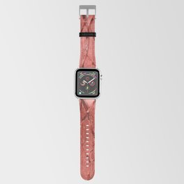 Red Leaf Pattern Apple Watch Band