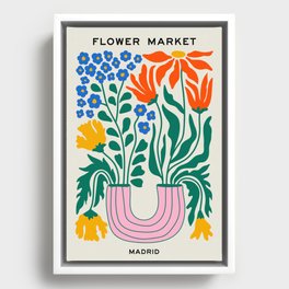 Flower Market 04: Madrid Framed Canvas