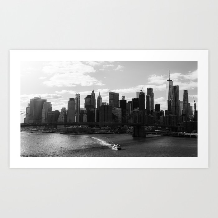 New York City skyline Art Print