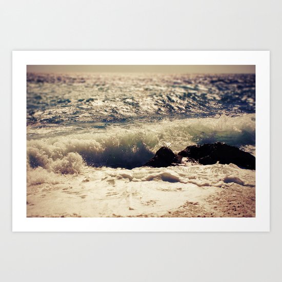 autumn sea Art Print