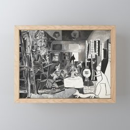 PIcasso The Maids Of Honor, Las Meninas, after Velázquez, 1957 Artwork Reproduction, Tshirts, Framed Mini Art Print