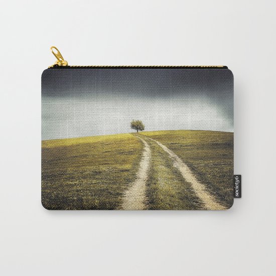 Grey sky Green tree 4 Carry-All Pouch