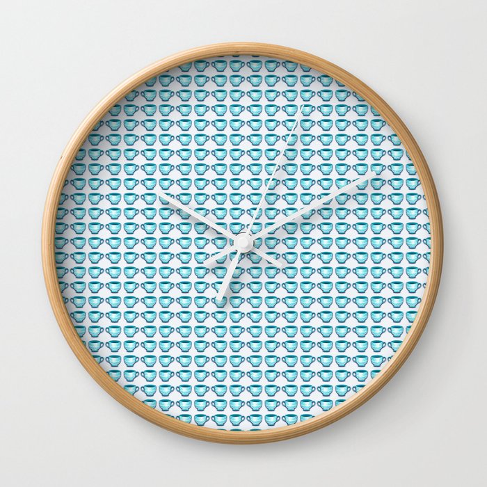 Tiny Blue Teacup Wall Clock