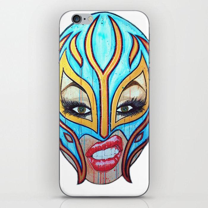 Lucha Libre Lady iPhone Skin