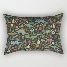 Dinosaur Jungle Rectangular Pillow