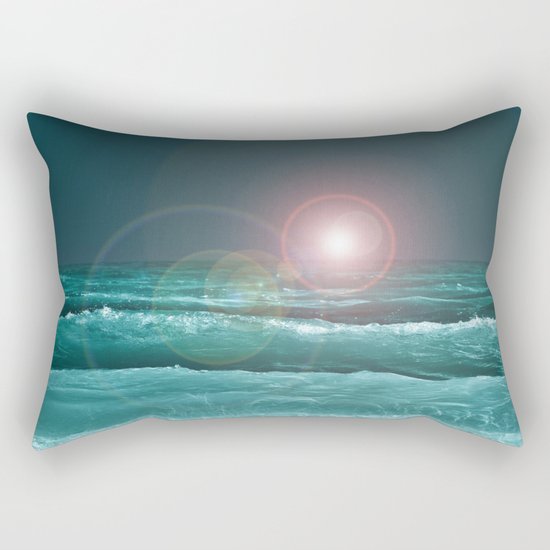 Night Ocean Rectangular Pillow