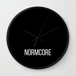 NORMCORE black Wall Clock