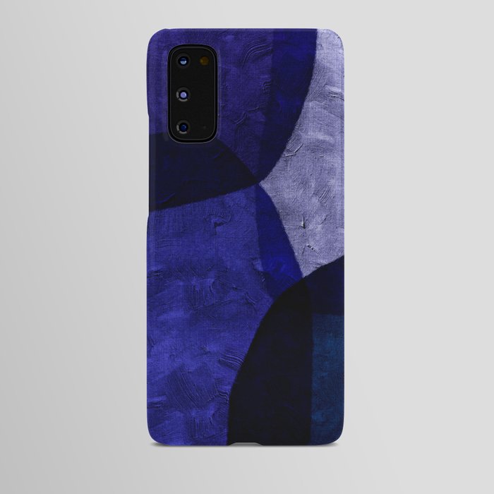 BLUE COLORS MINIMALIST ABSTRACT ART - #03 by Seis Art Studio Android Case