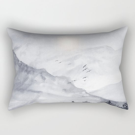 Cross Mountains Rectangular Pillow