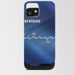 Beta Carotene, Structural chemical formula iPhone Card Case