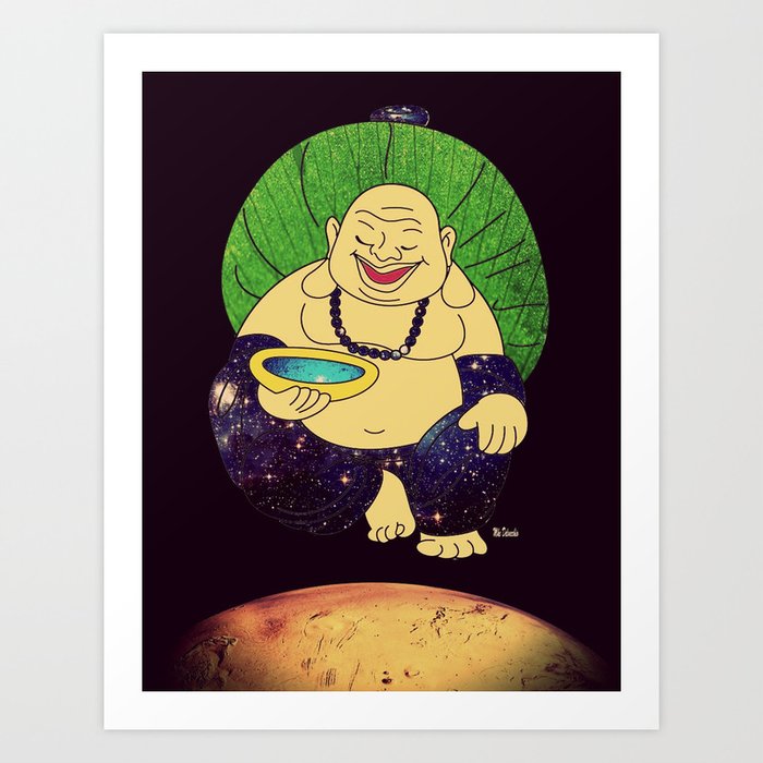 total peace buddha Art Print