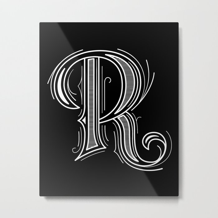 Alphabet R Metal Print