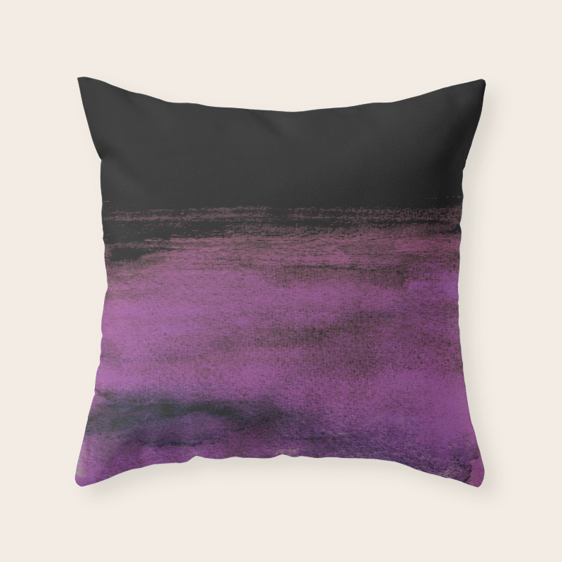 Purple And Black Throw Pillow By Georgianaparaschiv Society6