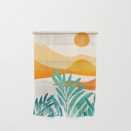 Alpine Sunset Abstract Landscape Series Wall Hanging