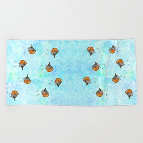 The visitor Beach Towel