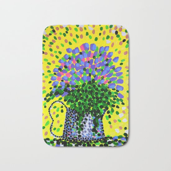 Explosive Flowers Bath Mat