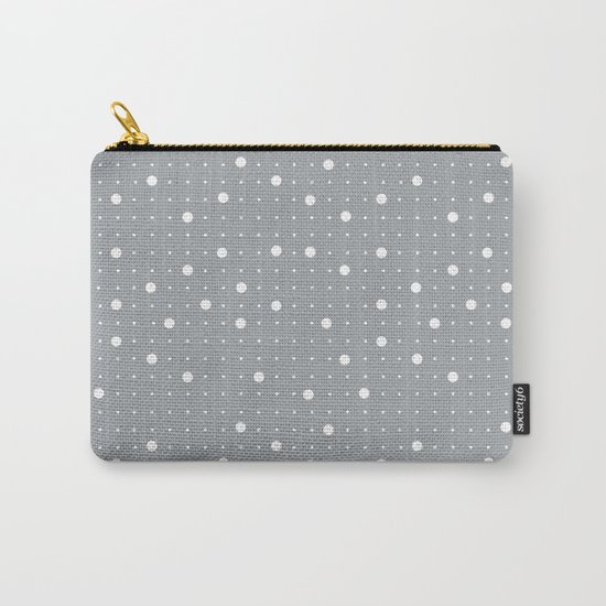 Pin Points Grey Carry-All Pouch