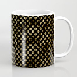 Black and gold dots pattern Coffee Mug