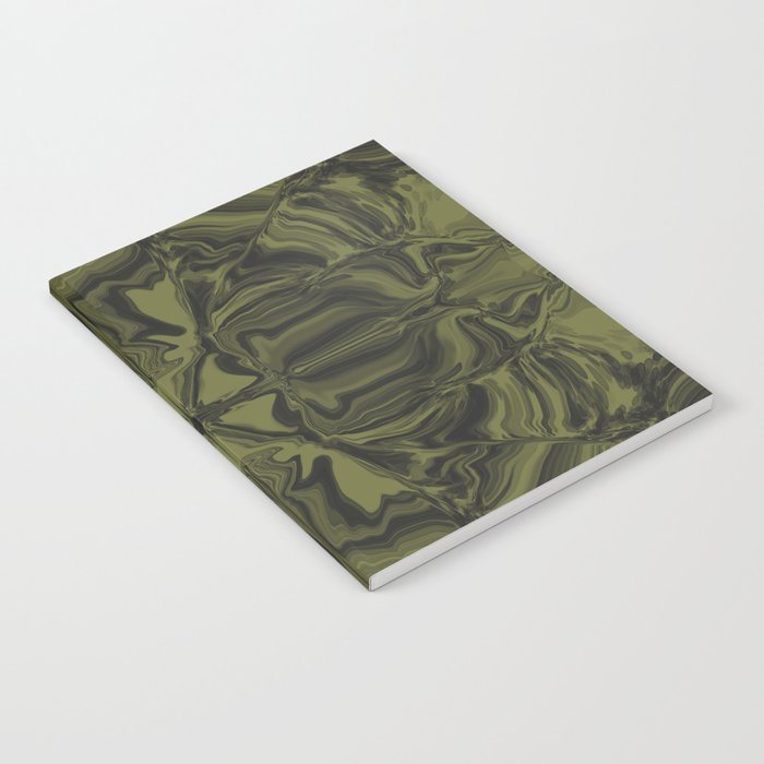 Multidimensional Vintage Green  Notebook