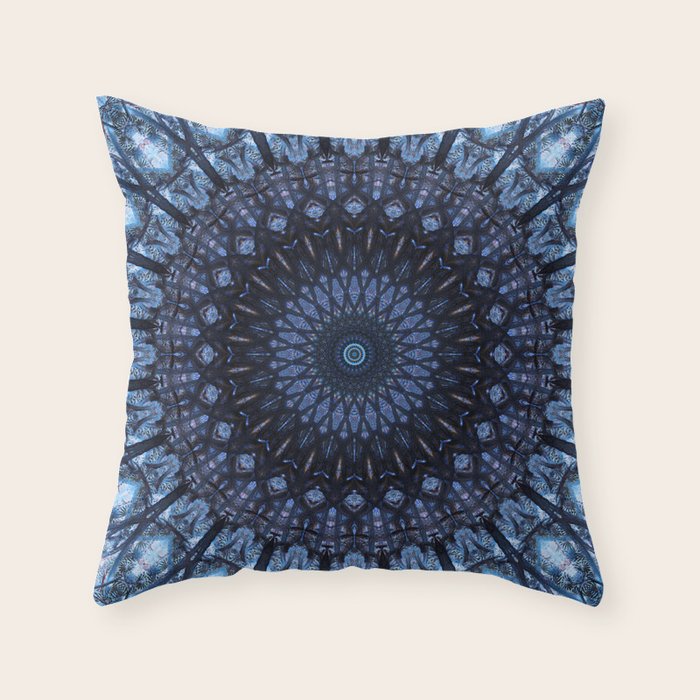 mandala throw pillow
