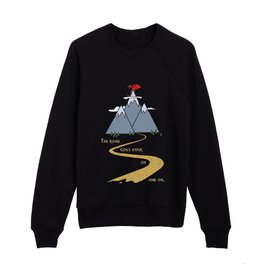 The road goes ever on & on Kids Crewneck
