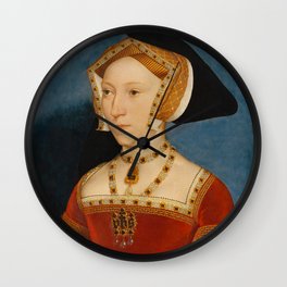 Hans Holbein the Younger "Jane Seymour, Queen of England" Wall Clock | Hansholbein, Queenofengland, Holbein, Janeseymour, Portrait, Queen, Renaissance, Painting, Northernrenaissance 