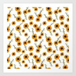 Summer SunFlowers Art Print
