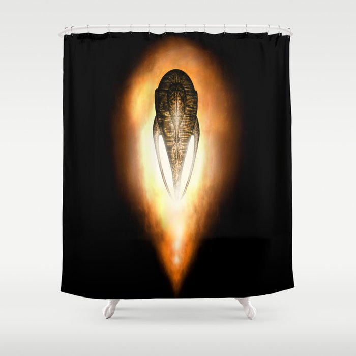 Moya Farscape (TV Show) living alien ship Leviathan Shower Curtain
