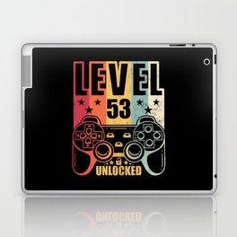 Level 53 Unlocked Gaming Birthday Gamer Laptop Skin