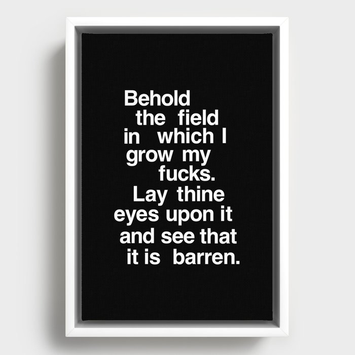 Framed Canvas