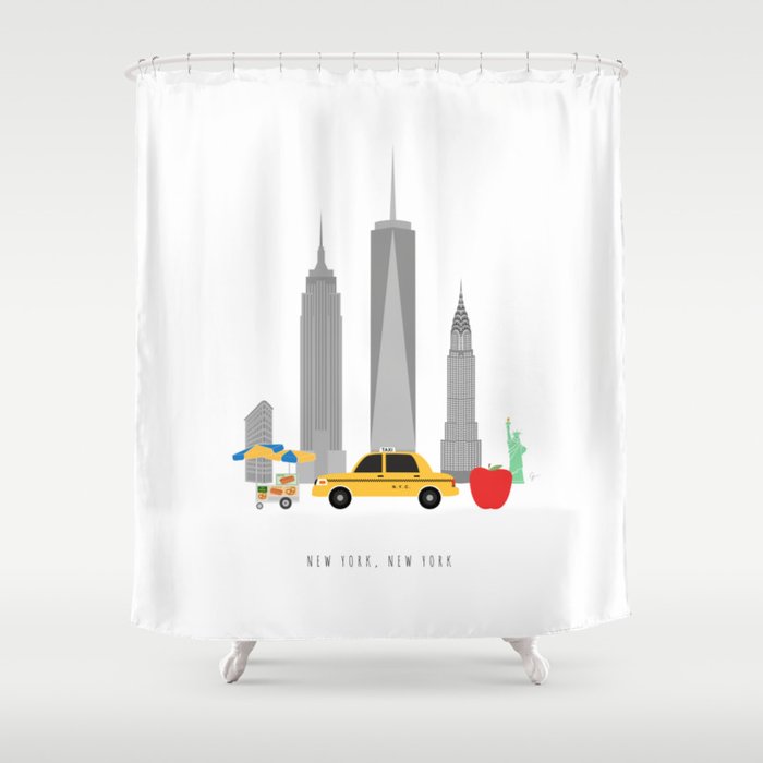 New York City, NYC Skyline Shower Curtain