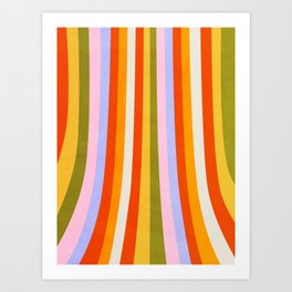 Hot Summer Stripes 01 Art Print