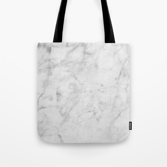 Carrara Marble Tote Bag