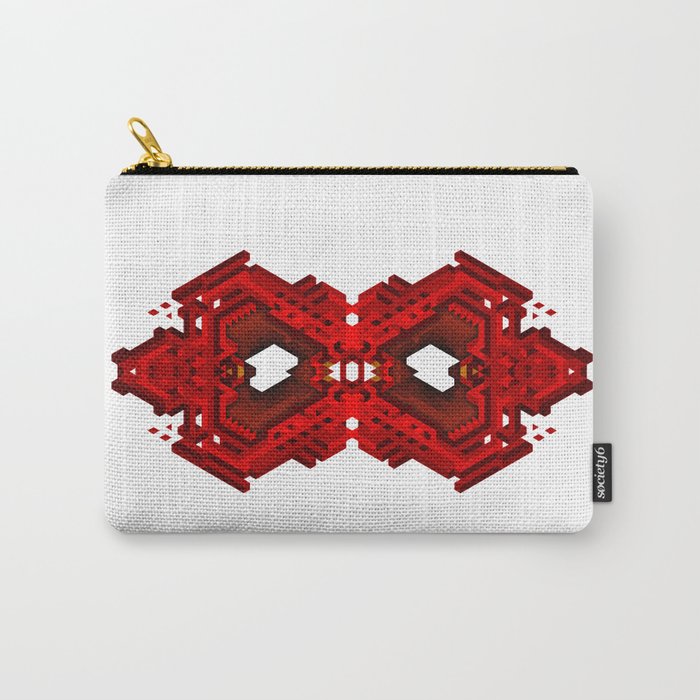 Infinite Red Hex -0 Carry-All Pouch