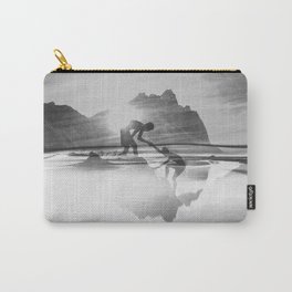 Friendship Mountain Black and White Surreal Nature Carry-All Pouch