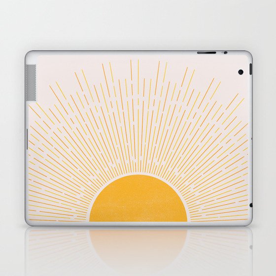 Sun Rise Art, Horizontal boho Sun Laptop & iPad Skin