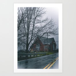 Moody Church Vibes, Wet Art Print