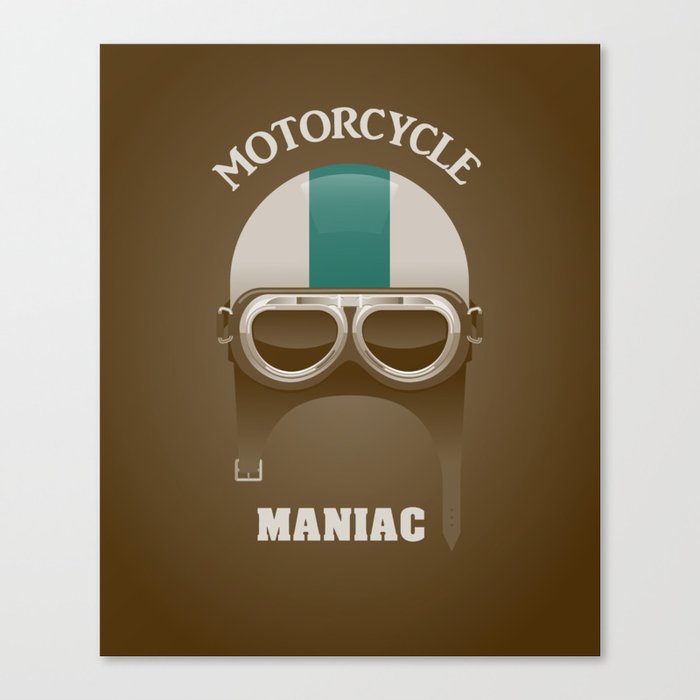 Motorcycle Maniac Canvas Print