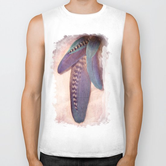 Feathered Blues Biker Tank