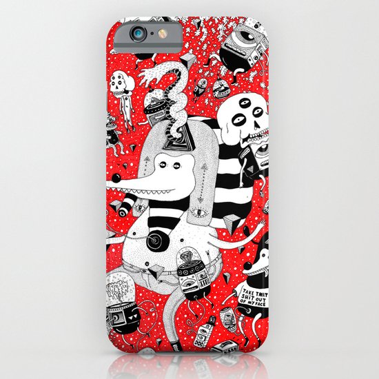 rot zeichentusche iPhone & iPod Case