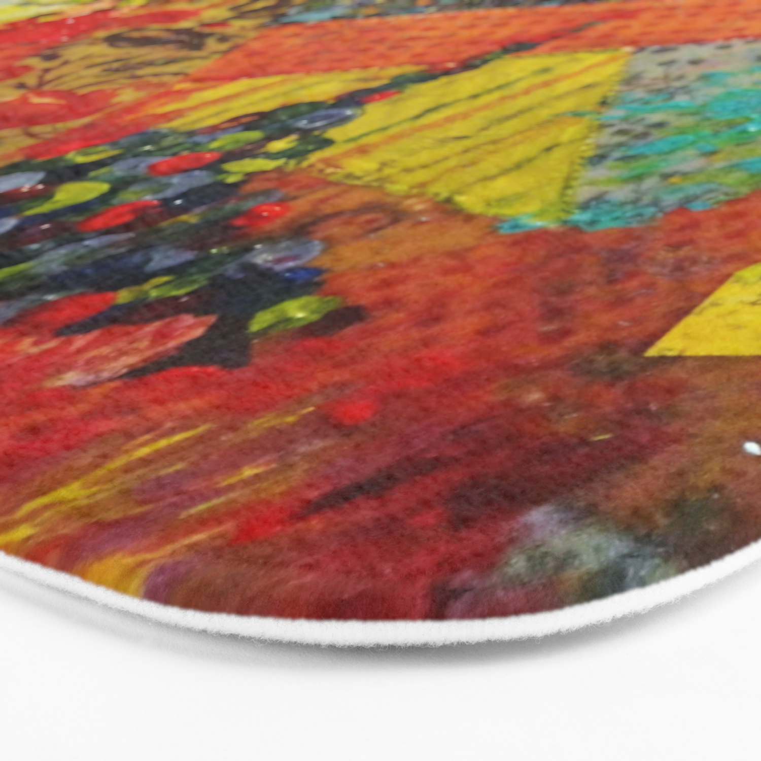 Pieces Of Me Gorgeous Bold Fabric Painting Collage Love Colorful